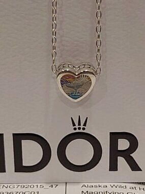 AUTHENTIC PANDORA Sterling Silver Doubled-Sided Alaska Wild at Heart